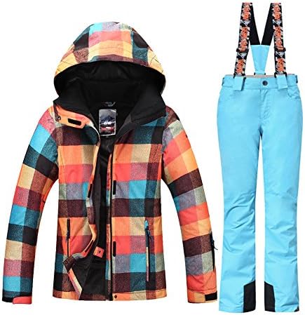 Hotian Ski Snowboard Jacket Womens High Windproof Technology Colorful Snow Jacket Pants Set