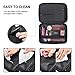 MelodySusie Travel Makeup Bag 3 Layers Makeup Organizer Case Makeup Train Case with Shoulder Strap for Women