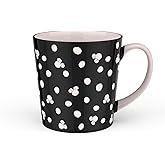Zak Designs Disney Ceramic Coffee Mug for Hot Drinks at Home, Collectible Keepsake (15 oz, Minnie Mouse)