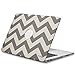 Kuzy Compatible with MacBook Air 13 inch Case A1466 A1369 Soft Touch Cover for Older Version 2017, 2016, 2015 Hard Shell - Chevron Gray