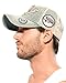 ililily Route 66 Wing Logo Patch Denim Mesh Back Snapback Hat Baseball Cap (ballcap-1081-2)