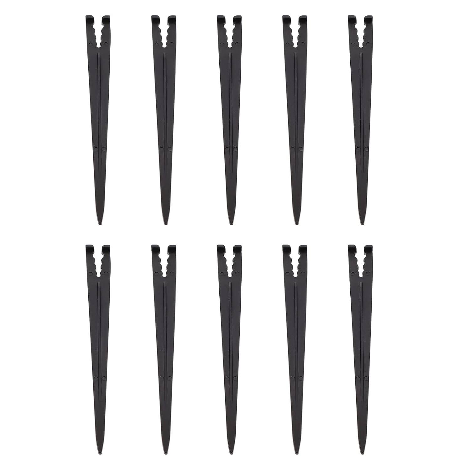 Hemoton 100pcs Gardening Ground Spikes Gardening Stake Ground Mulching
