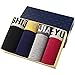 EYUSHIJIA Men's 4 Pack Comfortable Underwear Boxer Briefs(Large, D)