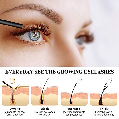 Eyelash Growth Serum,Eyebrow Lash Growth Serums Enhancer Natural Rapid Brow & Lash Booting for Longer Thick and Stronger Eyelash Extension (0.17 fl. oz) - Thumbnail 3