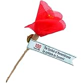 The Royal Canadian Legion Commerative Poppy Flower 100th Anniversary Pin