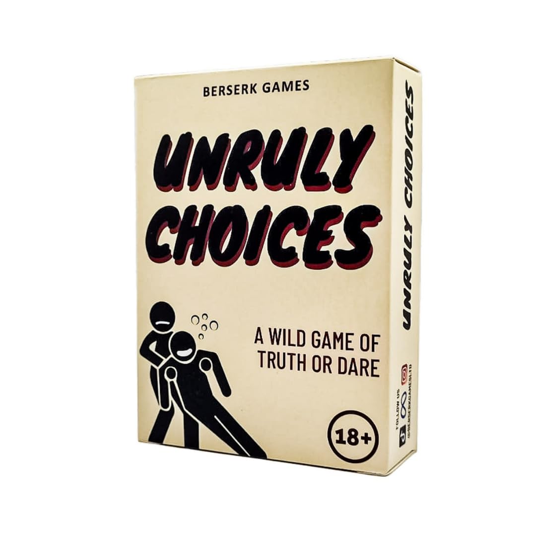 Unruly Choices - Truth or Dare Card Game | 108 Bold Questions & Dares | Date Night, Couples Game, Hen Party, Stag Do & Games Nights