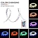 PryEU RGB LED Strip Lights 2M Waterproof Color Changing Remote Control 5050 SMD with 12V Adapter for Room Bedroom Kitchen Cabinet Bed Wardrobes Ambient Lighting (Double Sided Foam Tape)