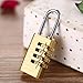 Combination Lock, Padlock, Digit Padlock for Luggage/Gym/Office/ School/Home (Brass01)