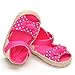 ESTAMICO Baby Girls' Bowknot Cotton Sandals Pink US 4