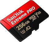 SanDisk Extreme Pro 256GB microSDXC Memory Card with Adapter U3 V30 A2