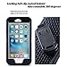 iPhone 6S Plus Case [5.5 inch], ULAK Heavy Duty [Dual Layer] Shockproof Protective Grip Case for Apple iPhone 6 Plus (2014)/6s Plus (2015) with Swivel Belt Clip Holster and Kickstand-[Black]