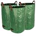 Gardzen 3-Pack 32 Gallon Garden Bag - Reuseable Heavy Duty Gardening Bags, Lawn Pool Garden Leaf Waste Bag