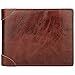 Men's Wallet - RFID Blocking Cowhide Leather Vintage Trifold Wallet (Chocolate)