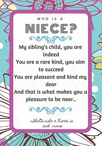 Amazon Com Who Is A Niece My Sibling S Child You Are Indeed You Are A Rare Kind You Aim To Succeed You Are Pleasant And Kind My Dear And That Is What Makes