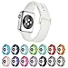 Soft Silicone Sport Style Replacement Band Iwatch Strap for Apple Wrist Watch (White 38mm)