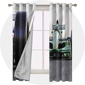 Amazon.com: Set of 2 Panels 54 Long Inches Light Blocking Curtains