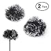 Professional Outdoor Furry Windscreen Muff Wind for Small Mini Lavalier Lapel Omnidirectional Condenser Microphone for Apple iPhone Android Windows Smartphones Noice Noise Cancelling Mic LMAWF 2 PACK
