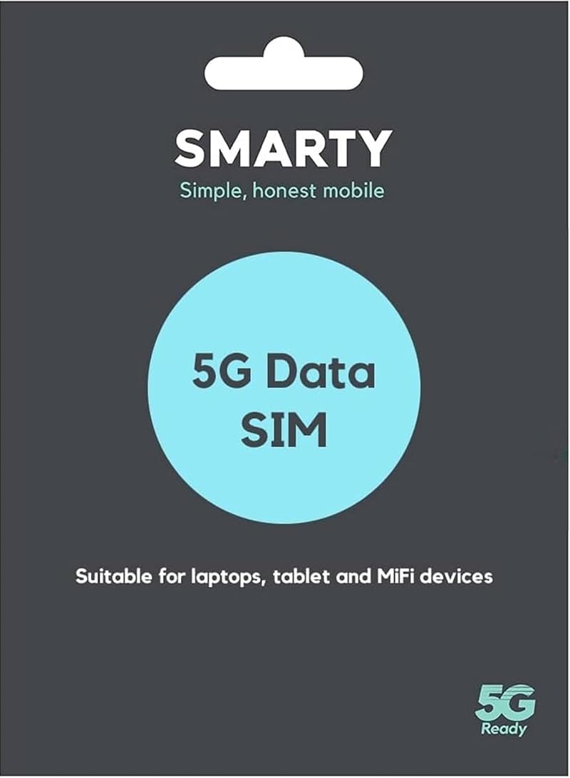 SMARTY Unlimited Data SIM 1 Month Plan No Contract EU Roaming