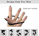 SwirlColor Hair Ties For Men 10 Pcs Braided Elastic No Damage Crease view 5