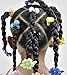 Tara Girls Self Hinge Plastic Flower Hair Barrettes 18 Pieces Selection (Blue White)