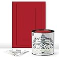 ALL-IN-ONE Paint, Durable cabinet and furniture paint. Built in primer and top coat, no sanding needed. Includes our 30 featured color card - Monarchy, Quart