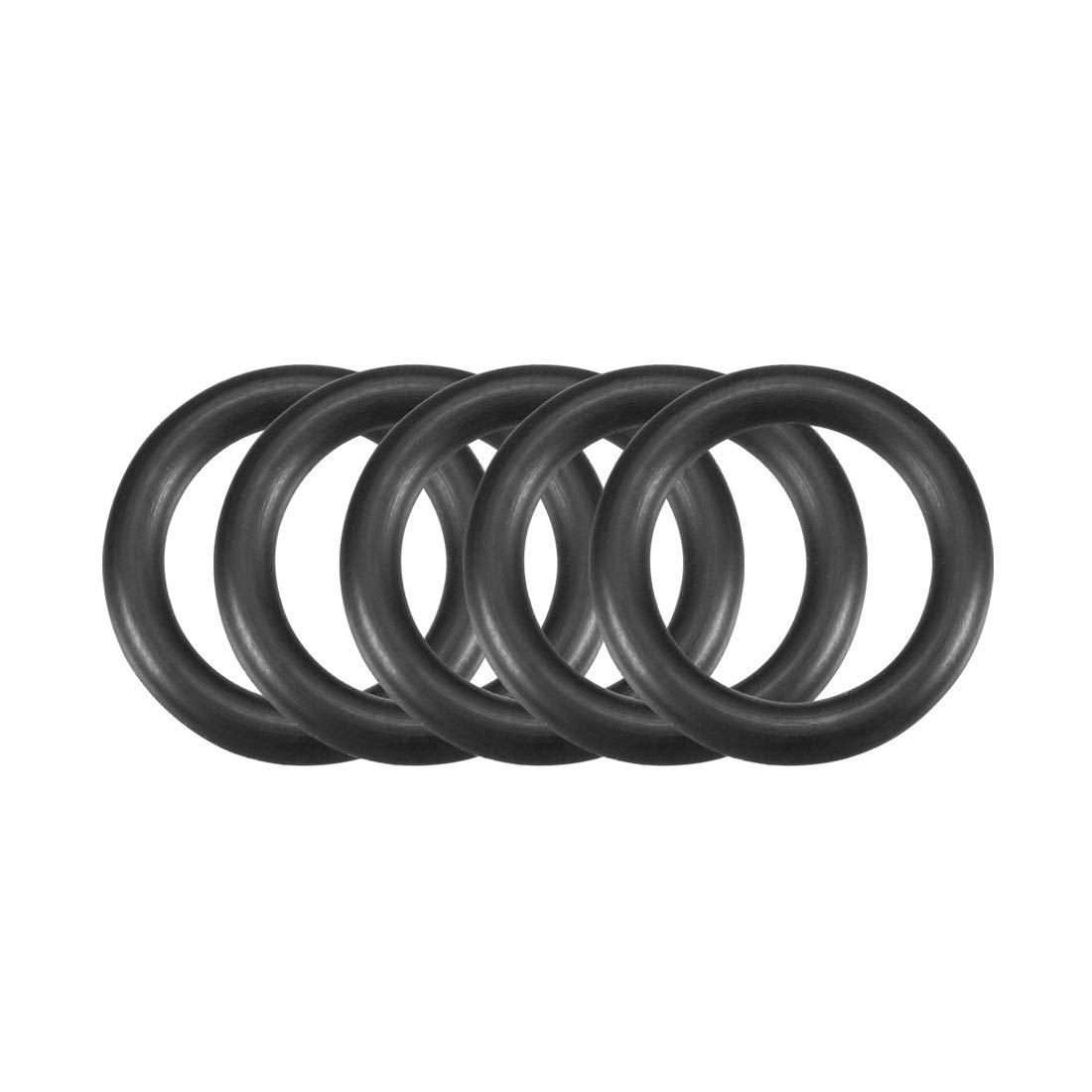 sourcingmap Nitrile Rubber O-Rings 20mm OD 14mm ID 3mm Width, Metric Sealing Gasket, Pack of 50