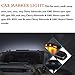 NPAUTO 3pcs Smoked LED Cab Marker Lights Amber 12 LED Roof Top Clearance Lights Running Light w/Wiring Pack Compatible for 2007-2014 Chevy Silverado GMC Sierra 1500 2500 3500 2500HD 3500HD