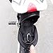 BOGZON Waterproof Mountain Bicycle Rear Seat Pack, Bike Saddle Bag/Handlebar Bag/Strap-on Bag/Toolkit, Black