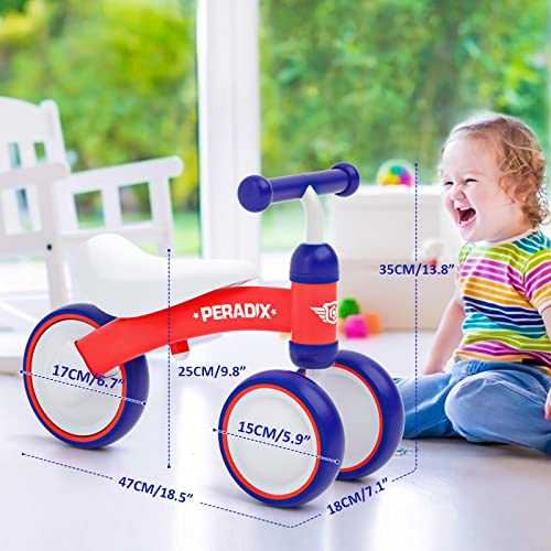 Peradix Baby Balance Bike, Riding Toys for 1 Year Old Boy Girl, No