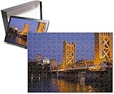 Photo Jigsaw Puzzle of Historic Tower Bridge over the Sacramento River, Sacramento, California