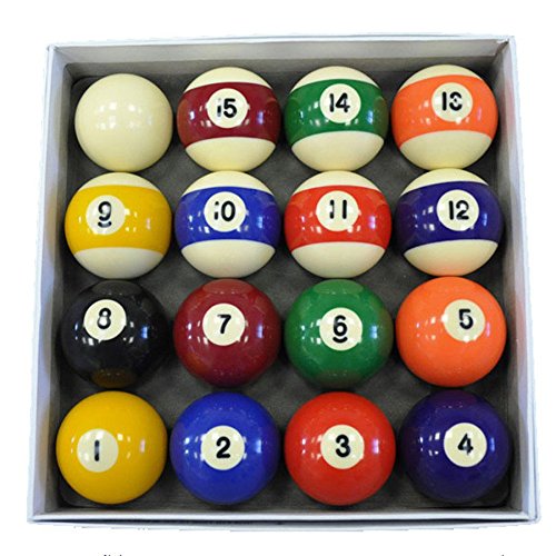 Competition Spots and Stripes UK 2 Inch Pool Ball Set