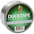 Duck Brand 888789 Metallic Colored Duct Tape, Chrome, 1.88-Inch by 15 Yards, Single Roll
