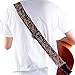 Guitar Strap, Mugig Shoulder Strap for Guitar, Vintage Luxurious Pattern, 37.4