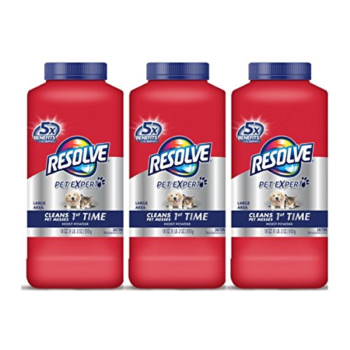 Resolve Pet Carpet Cleaner Powder, 18 oz Bottle, for Dirt Stain & Odor Removal (3PACK) Pricepulse