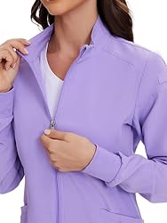 COZYFIT Scrub Jackets for Woman, Zip Front Nurse