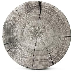 Sorbus Tree Stump Stool, Storage Ottoman 15 Inch