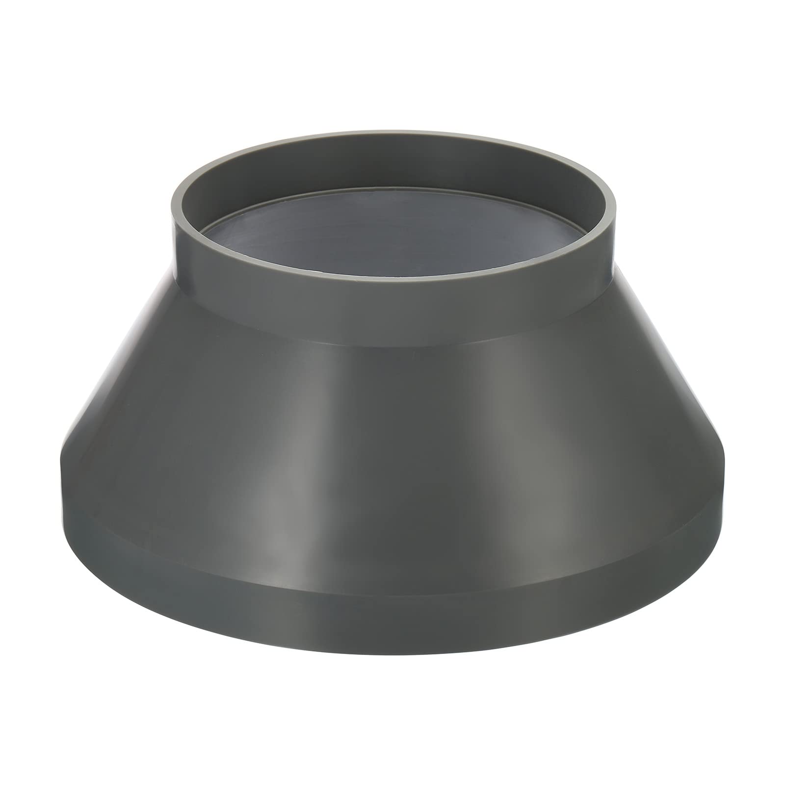 PATIKIL 10" to 6" Duct Reducer Connector, Plastic Heating Cooling Ventilation Tube Fire-Resistant Increaser Adapter Pipe Fitting for Vent System, Grey 250x160 mm ID