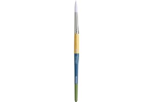 PRINCETON Darice Round Paintbrush - White Synthetic - Multicolored - Size 6, PAB98506
