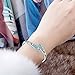 Menton Ezil Love Encounter Sapphire Blue Bangle Bracelets Women 7