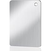 BHLPOOGY Titanium Cutting Boards for Kitchen, 100% Pure Titanium Double-sided food-grade Cutting Boards for Meat Cheese Vegetable Fruit (Small)