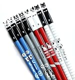 GANSSIA Dogs Printed Design 0.35mm Gel Pen For School Office Stationery Black Ink Pens Pack of 8 Pcs