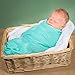 Muslin Swaddle Blanket 2 pack By Eden’s Grace- “Navy Blue and Teal Green”- Extra Large 47 x 47 inch-Ultra Soft Bamboo Swaddle Blankets- Perfect Baby Shower Gift