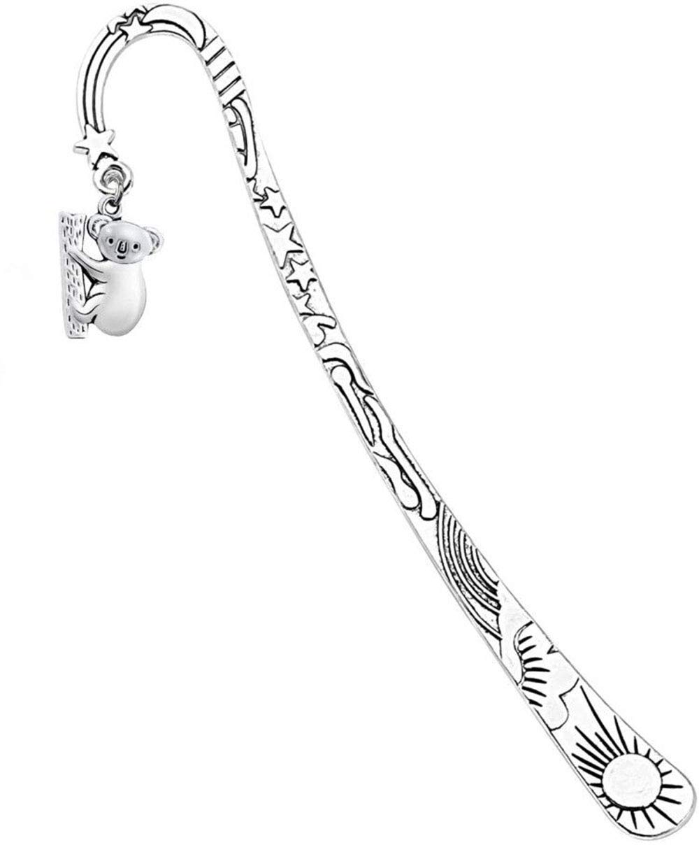 AKTAP Cute Koala Metal Bookmarks for Reading Lover Bookmarks with Koala Bear Graduation Writers Author Book Lover Gift