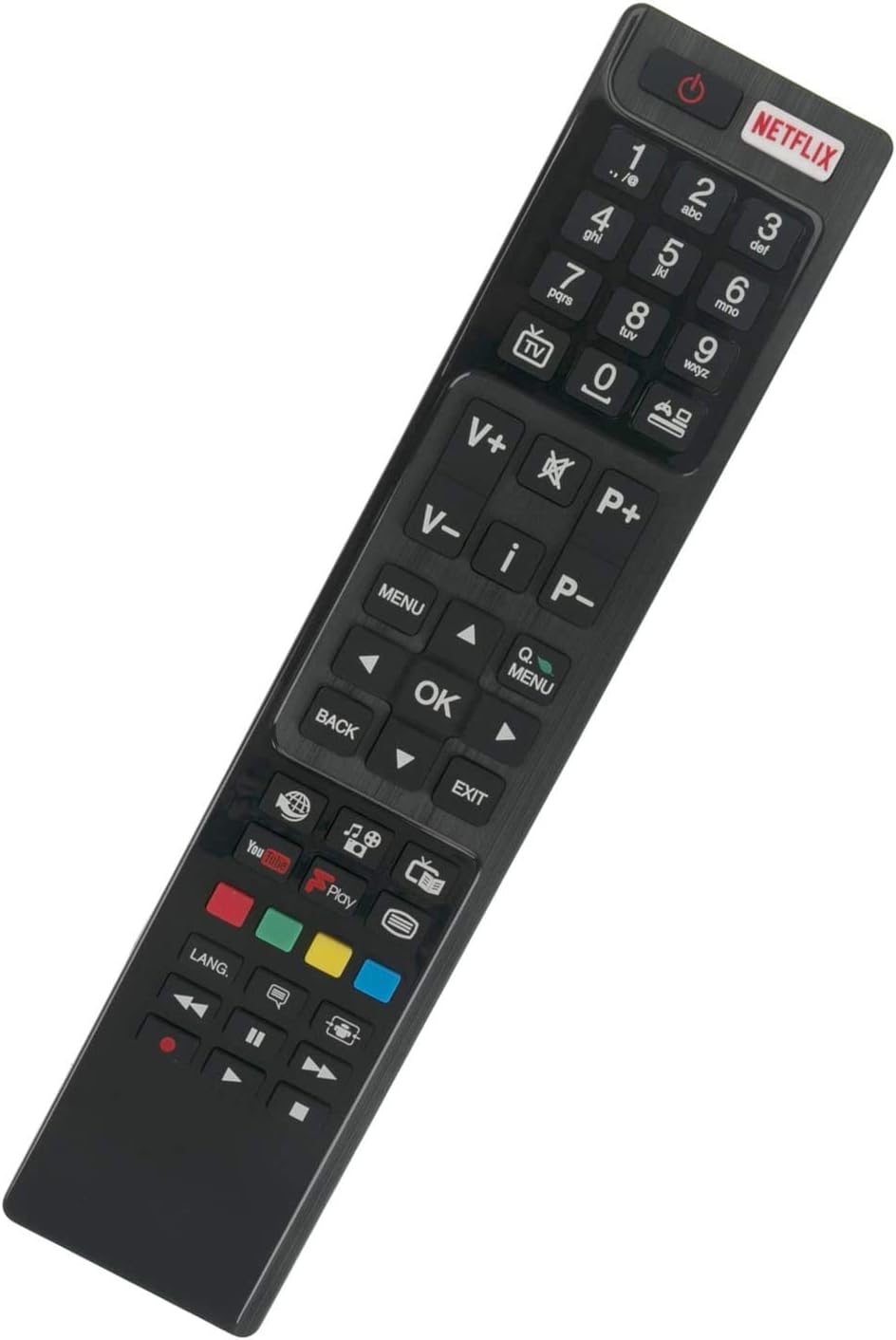 VINABTY RC4848F Remote Control Replacement - Replace Controls for Finlux Hitachi & Linsar TVs, Black - Image 4
