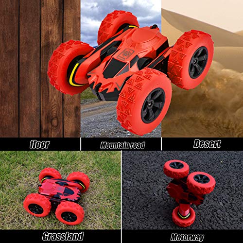 image for Rainbrace Remote Control Cars 4WD RC Stunt Car Toy for 6-12 Years Old 