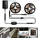 BZONE LED Strip Light - 32.8ft Daylight White Dimmable Flexible SMD2835 600LEDs 6500K Self-Adhesive LED Light Strip Full Set with DC12V 3A UL-Listed Power Supply and Dimmer