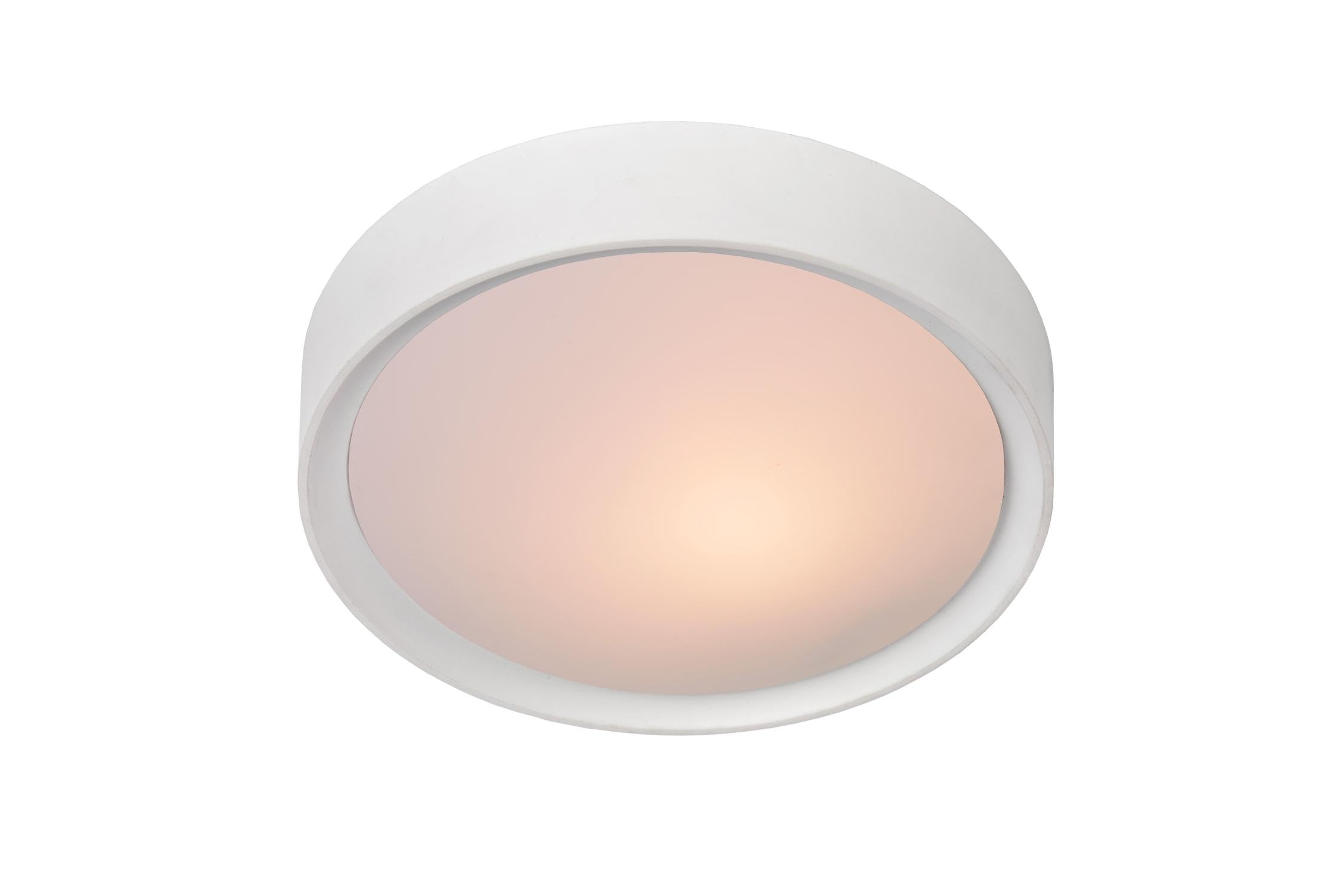 LUCIDE LEX - Flush Ceiling Light - Ø 25 cm - 1xE27 - White