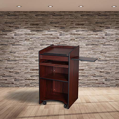 OEF Furnishings Training Table - Charcoal Blow-Molded Polyethylene Flipper Table, 24" X 72", 700 Lb Capacity