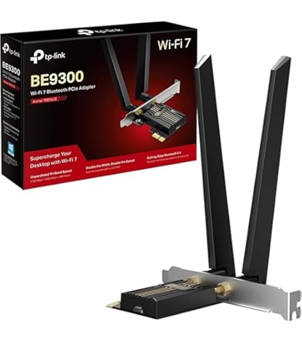 TP-Link Wi-Fi 7 BE6500 PCIe WiFi Card for Desktop PC (Archer