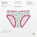 Lucky & Me Lily Little Girls Underwear, Organic Cotton Briefs, Printed Pattern, 3-Pack, 7/8